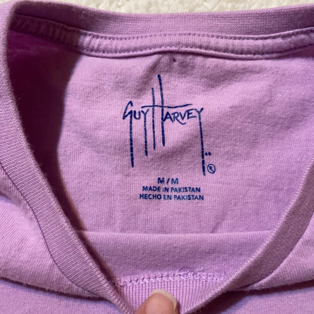 Guy Harvey lavender Parrot t shirt, Medium - Picture 3 of 5